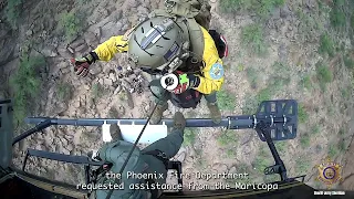 MCSO Fox 1 Helicopter Hoist Echo Canyon