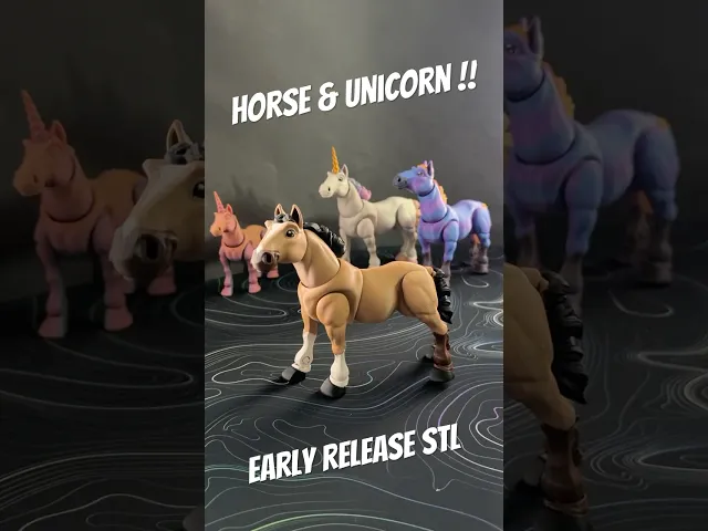Horse & Unicorn -Articulated Figure video thumbnail