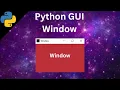 Python tutorial on GUI window Python tutorial