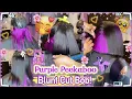 How To Quick Weave Bob Hair Style Purple Peekaboo Color Blunt Bob Review