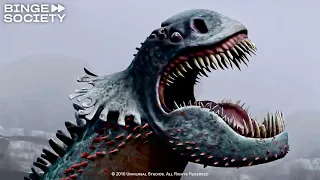 how to train your dragon 2010 epic battle against giant dragon