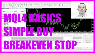 MQL4 TUTORIAL BASICS - 40 SIMPLE BUY BREAKEVEN STOP