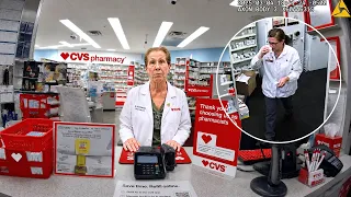 CVS Pharmacist Caught Ingesting 900 Xanax Ambien Pills On CCTV Over 2 years