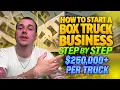 How to Start a Box Truck Business Step-by-Step Make 250K Per Truck