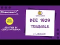 Beecrowd Problem 1929 - Tringle solution C language