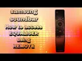 Hidden settings Samsung soundbar built in 6 Band EQ