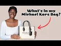 What s in my Bag - Michael Kors Mirella Tote YellowSparksJoy