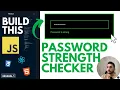How I Built A Password Strength Checker in React js JavaScript Interview Question