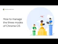 Chrome OS Demo Understanding modes of Chrome OS managed guest sessions kiosk signed in user