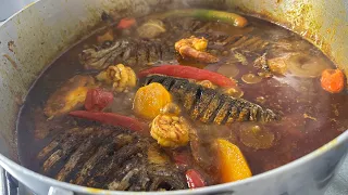 Domoda crevettes dorade nekhe na trop avec naatuu épice