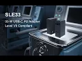 SLE33 Series - Level VII Compliant 33 W USB-C PD Adapter
