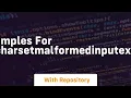 java examples for javaniocharsetmalformedinputexception