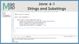 Java 6-1 Strings and Substrings
