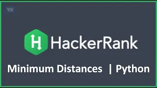 Minimum Distances HackerRank Solution in Python