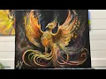 How To Paint Rising Phoenix acrylic tutorial