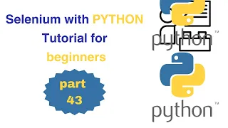 043 Selenium Python Real-time Web Automation Projects Web Automation Selenium Python