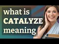 Catalyze meaning of Catalyze