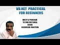 HOW TO FIND FACTORIAL USING RECURSIVE FUNCTION IN VB NET