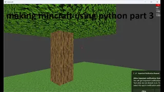 making minecraft using python part 3