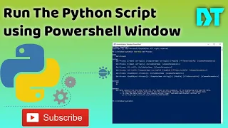 How to Run your Python Script using Command Terminal or Powershell