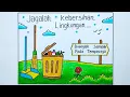 Download Lagu Cara menggambar poster lingkungan - buanglah sampah pada tempatnya 🩵 Poster kebersihan lingkungan