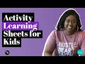 Activity Learning Sheets Coloring Pages for Kids in Canva Canva Tutorial for beginners