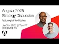 Live Chat with Minko Gechev from the Angular Team