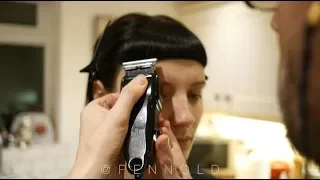 Extreme inverted pixie bob hair cut