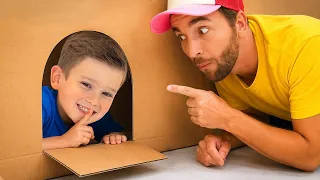 يلعب مايك الغميضة مع عمه في المنزل