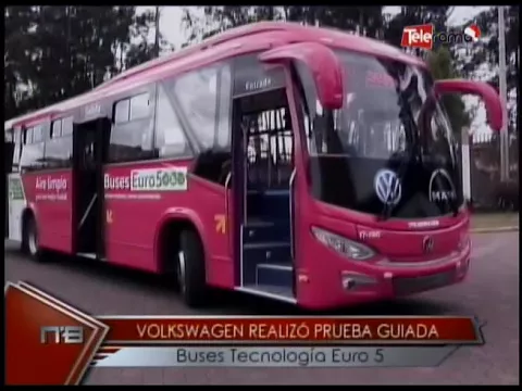 Volkswagen realizó prueba guiada buses tecnología Euro 5