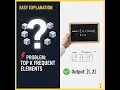 Top K Frequent Elements Python Dictionary Sorting Solution Explained LeetCode NeetCode