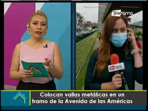 Colocan vallas metálicas en un tramo de la Av. de las Américas de Cuenca