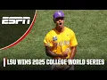 The moment the LSU Tigers won the 2025 College World Series ⚾ 🏆 | ESPN College Baseball