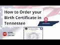 How to Order Your Tennessee Birth Certificate Vital Records Online