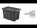 Sterilite 30 Gallon Tuff1 Latching Tote Gray