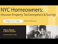 NYC Homeowners Discover Property Tax Exemptions and Savings