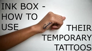Ink Box - How to Use Their Temporary Tattoos