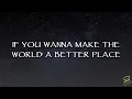 Michael Jackson - Man In The Mirror (Lyrics)