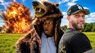 Larry Wheels & Chet Hanks BLOW UP 110 LBS of Tannerite!