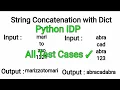 String Concatenation Using Dictionary CCBP Nxtwave Python IDP Solutions Python Telugu Raj PythonTech