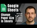 Google Sheets How to Change Paper Size Before Printing A4 Letter Legal