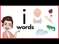 WORDS THAT START WITH Ii i Words Phonics Initial Sounds short i sound LEARN LETTER Ii