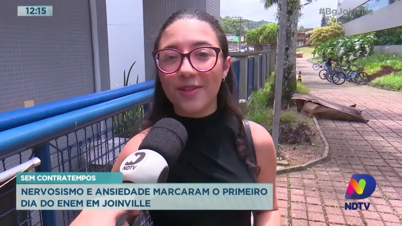 Sem contratempos! Nervosismo e ansiedade marcaram o primeiro dia do ENEM em Joinville