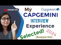 Capgemini Interview Experience LATEST 2024 II Exact questions and answers II Watch till the end A4