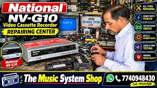National NV-G10 VHS VCR Repairing Process | Vintage Video Cassette Recorder Restoration #VCRRepair