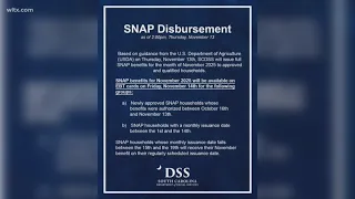 Full SNAP benefits are returning for SC families