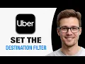 How To Set Destination Filter in Uber Driver App WORKING 2026