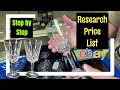 How to RESEARCH and PRICE ebay LISTING Wine Glasses Beginner ebay ReSeller Tips