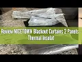 Review NICETOWN Blackout Curtains 2 Panels - Thermal Insulated Curtains 84 Inch Long Room Darkening