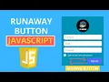 RunAway button animation JavaScript Tutorial CodeWithHarry Its Nathan